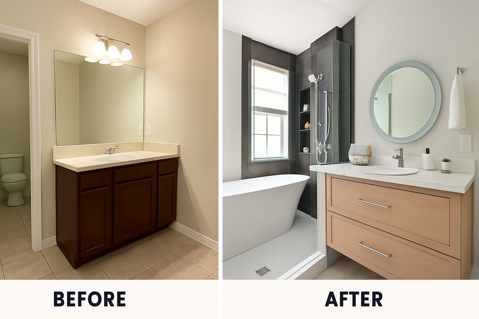 Bathroom Before and After 1